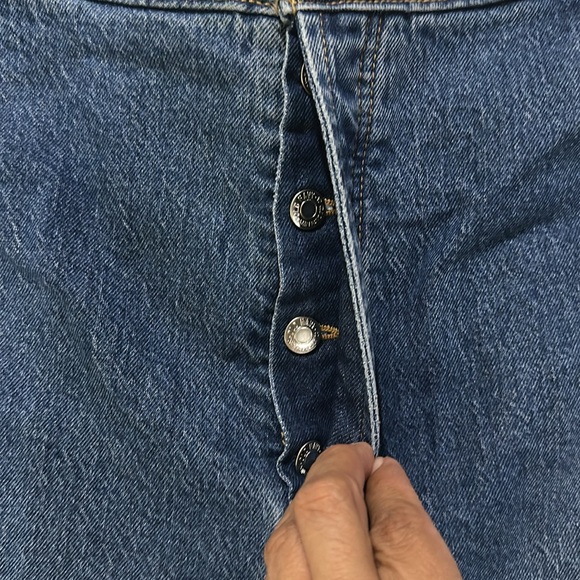 Old navy extra high rise kicker boot cut distressed blue denim jeans size 18T - Picture 7 of 9